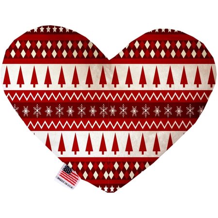 MIRAGE PET PRODUCTS Red Classic Christmas Canvas Heart Dog Toy 8 in. 1310-CTYHT8